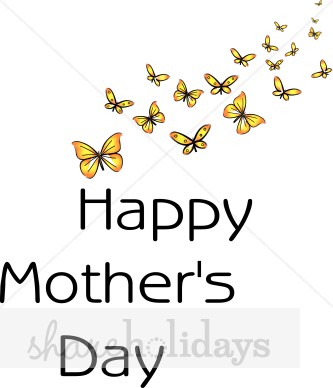 Butterfly Happy Mother S Day Clipart
