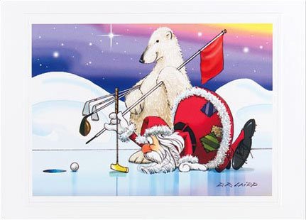Christmas Golf Greetings Postcards For Xmas And Holidays Golf   Golf    
