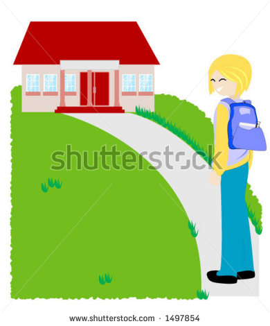 Coming Home From School   Vector   1497854   Shutterstock