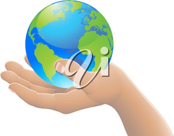 Hand Holding The World Globe    Earth Day Clipart   Pinter