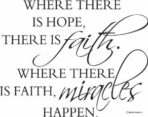 Inspirational Wall Decals Bible Verse Wall Decals Where There Is Hope    