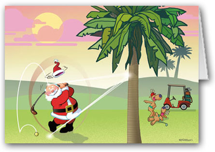 Pics Photos   Sports Christmas Cards Golf Christmas Cards Gone Home
