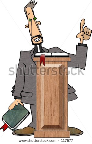 African American Preacher Clipart Clipart Illustration Of A