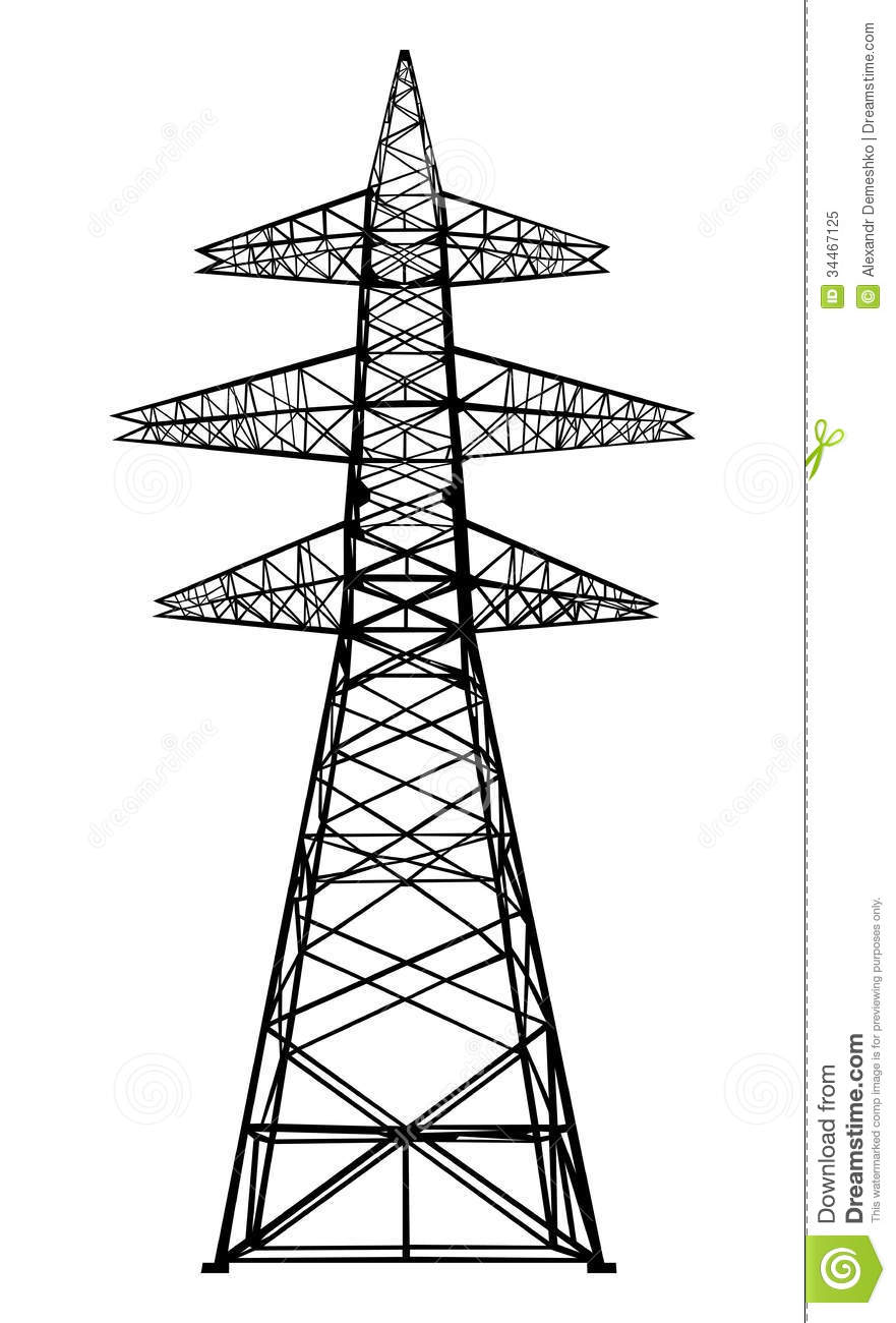 Power Transmission Tower  Royalty Free Stock Photo   Image  34467125