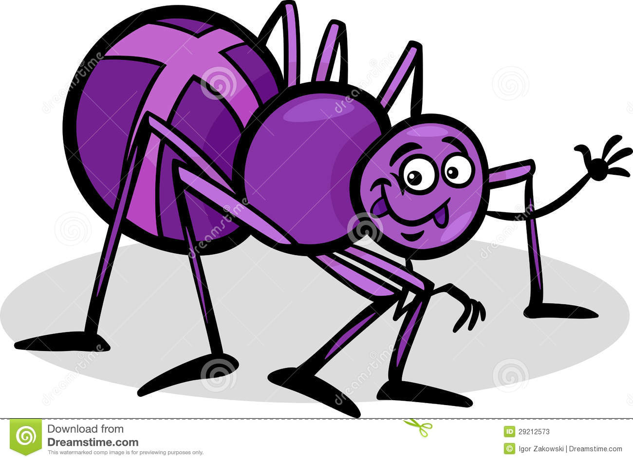 Stock Photos  Cross Spider Insect Cartoon Illustration