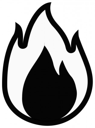 Fire Flames Clipart Black And White   Clipart Panda   Free Clipart