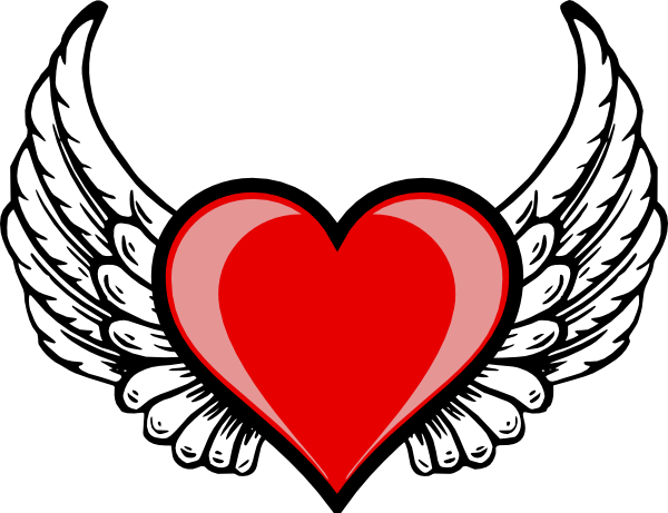 Heart Wing Logo Clip Art At Clker Com   Vector Clip Art Online