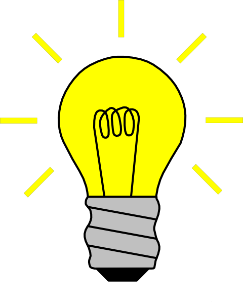 Light Bulb On Clip Art At Clker Com   Vector Clip Art Online Royalty