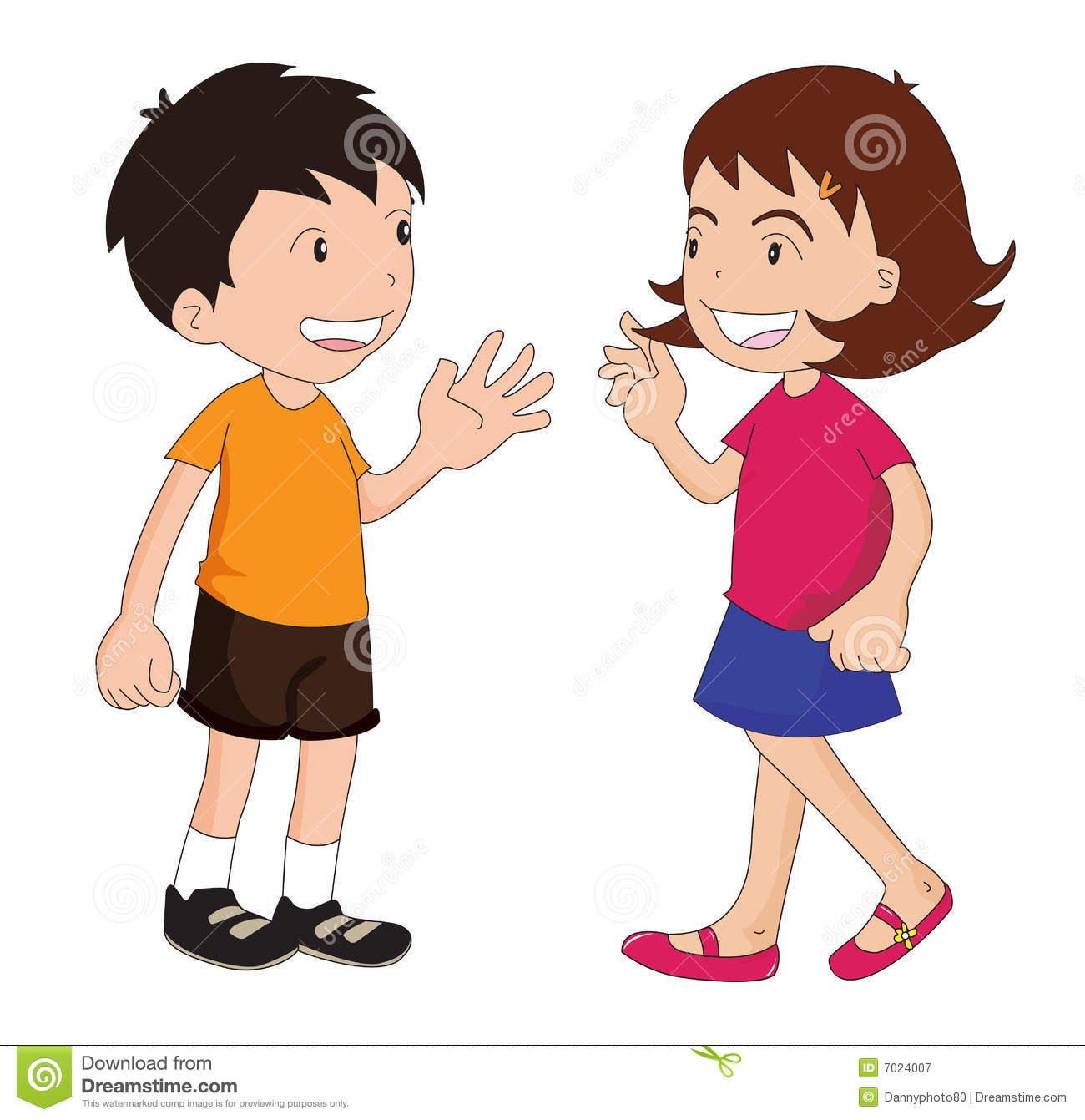 Boy And Girl Royalty Free Stock Photography   Image  7024007