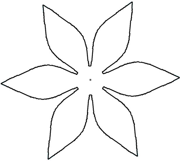 Cut Out Flower Petal Pattern   Clipart Best