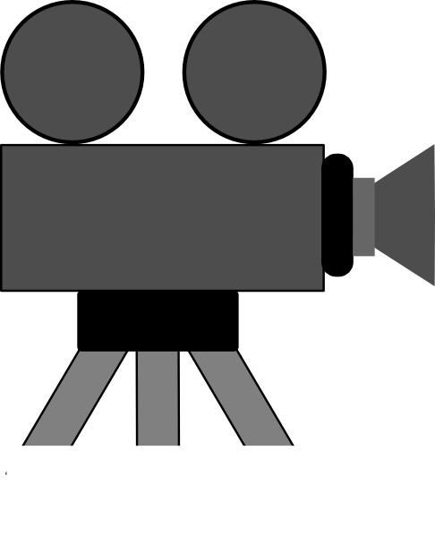 Movie Camera Clip Art At Clker Com   Vector Clip Art Online Royalty