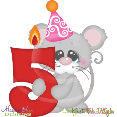 Party Animal 5th Birthday Cutting Files Includes Clipart    1 50    