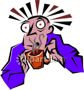 Caffeine Freak   Royalty Free Clipart Picture