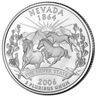 Reverse Coin Side  Tails  Of The Nevada Quarter