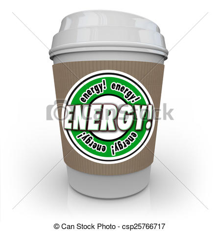 Stock Illustration   Energy Drink Coffee Caffeine Cup Beverage Power