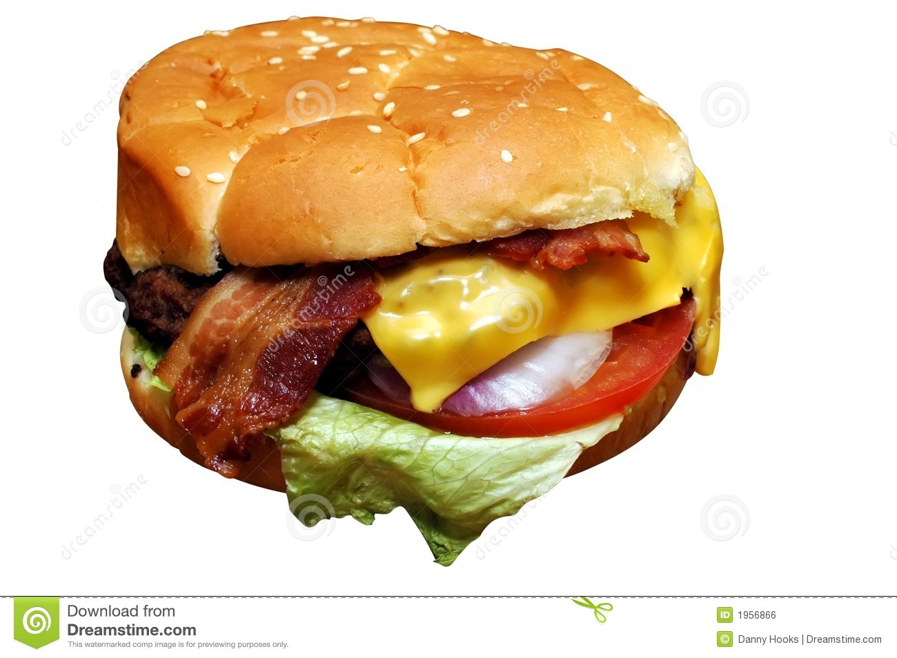 Bacon Cheeseburger Royalty Free Stock Image   Image  1956866