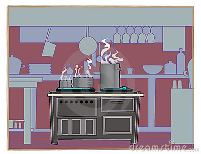 Kitchen Restaurant Background Stock Image   Image  13231491