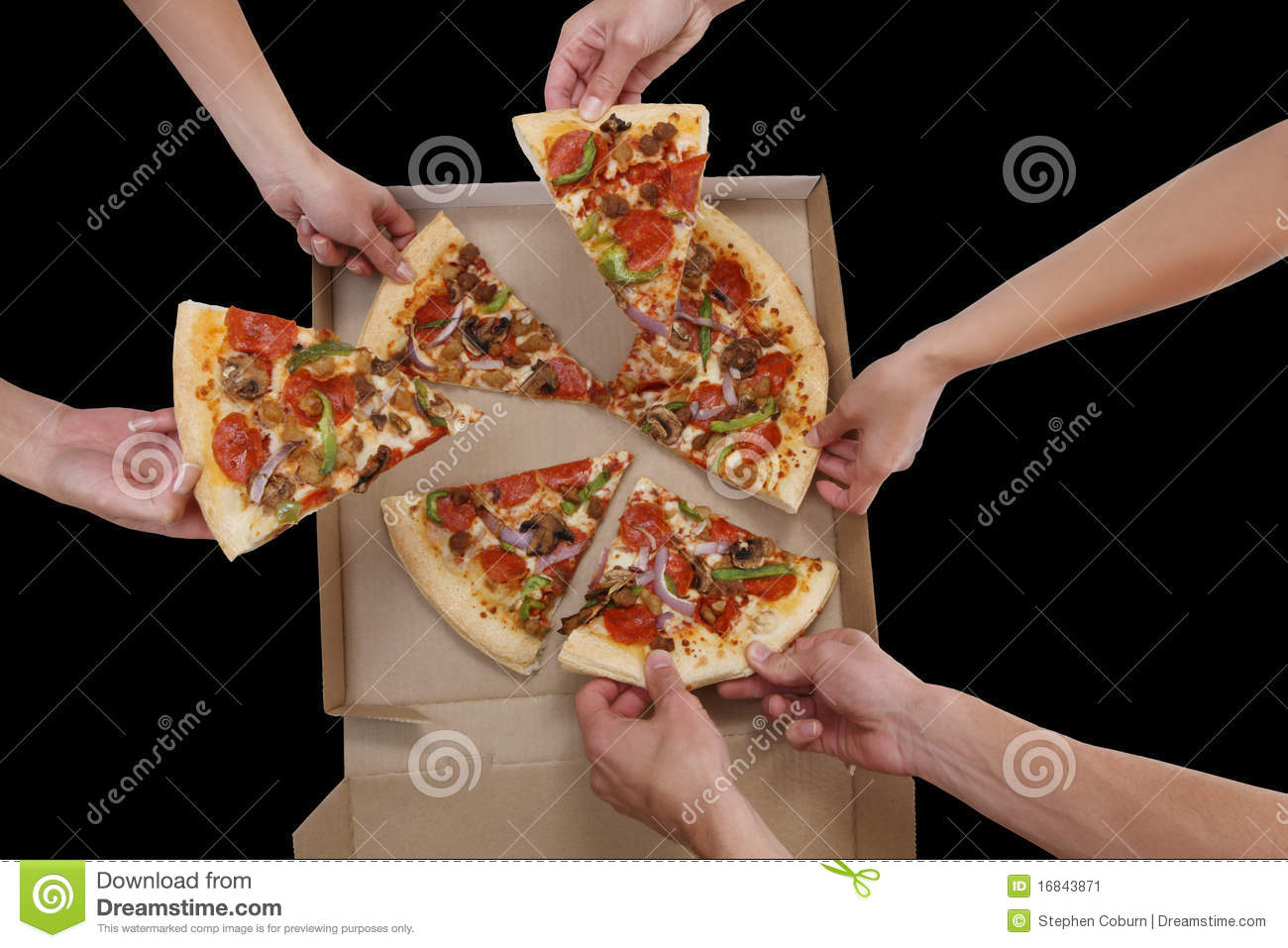 People Eating Pizza Stock Image   Image  16843871