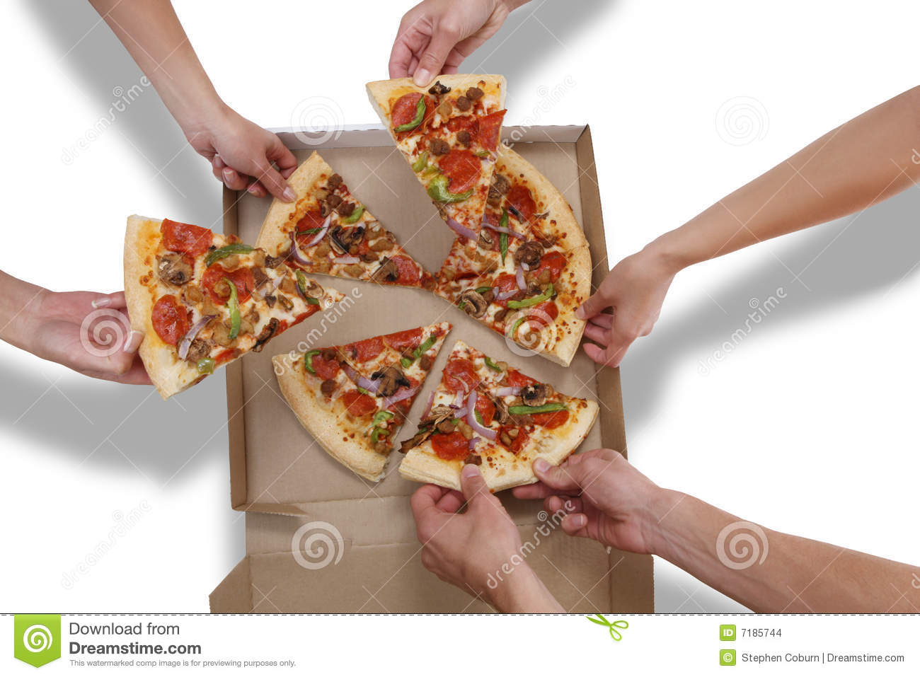 People Eating Pizza Stock Images   Image  7185744