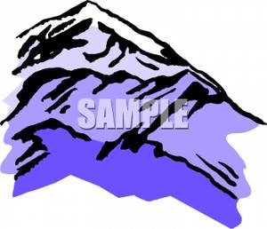 Snowy Mountain   Royalty Free Clipart Picture