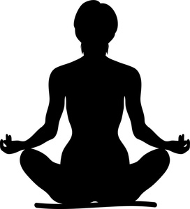Yoga Clipart Image   Clip Art Silhouette Of A Fit Woman Sitting Down