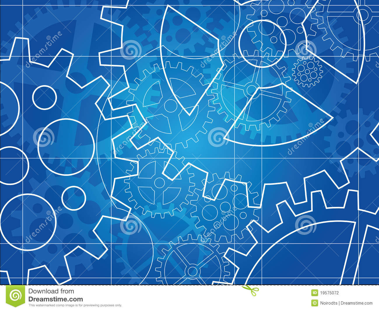 Gear Blueprint Abstract Design Stock Photography   Image  19575072