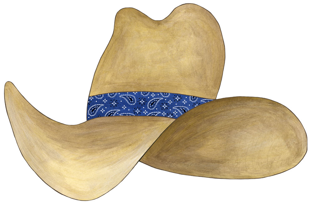 Wall About Fun  Cowboy Hat Wall Decals