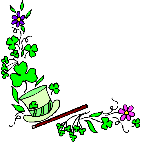 Free Clipart Of St Patricks Day Borders Clipart Of Clover