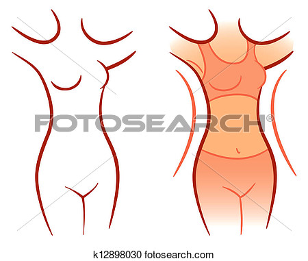   Girl Showing How Much Weight Lost  Fotosearch   Search Clipart    