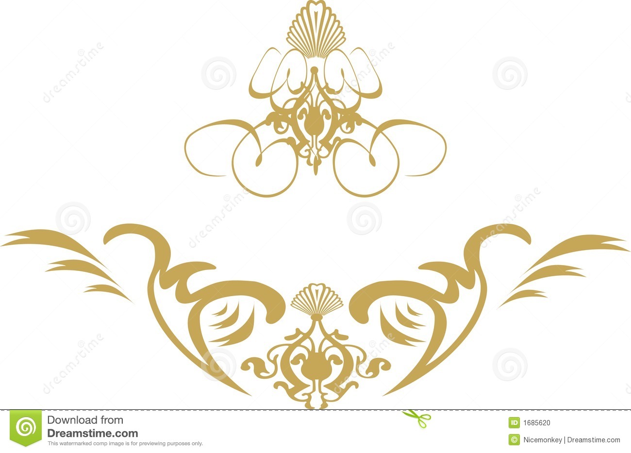 Showing Gallery For Gold Vector Swirls