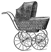 Vintage Clip Art   Vintage Baby Carriages Baby Strollers Vintage Baby