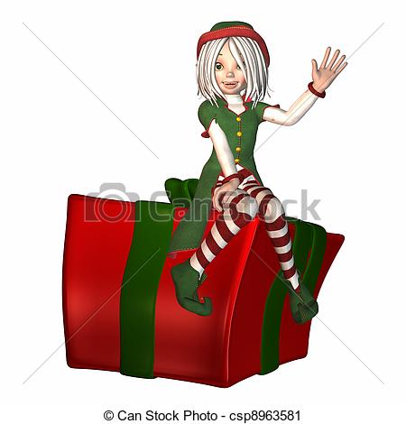 Wrapped Christmas Presents Clipart Stock Illustration   Christmas