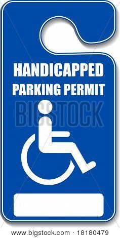 Handicap Parking Sign Stock Photo Stock Image Clipart Vector