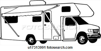 Motorhome Recreation Recreational Rv View Large Clip Art Graphic
