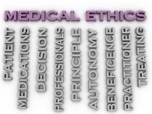 3d Image Medical Ethics Issues Concept Word Cloud Background Royalty