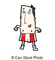 Cartoon Man In Boxer Shorts Stock Illustrations