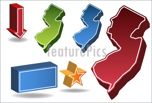 Illustration Of New Jersey Map  Vector Clip Art To Download At