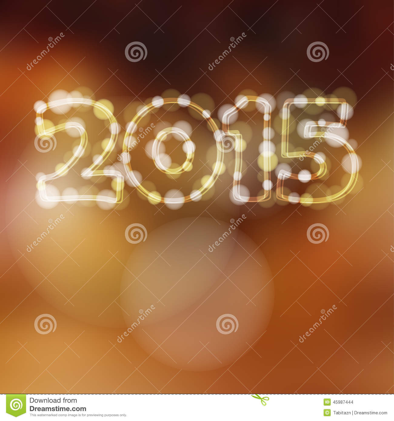     Year Greeting Card 2015 Glitter Lights Stock Vector   Image  45987444