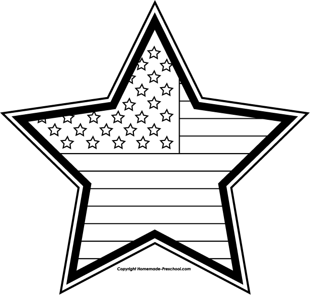 4th Of July Clip Art Black And White