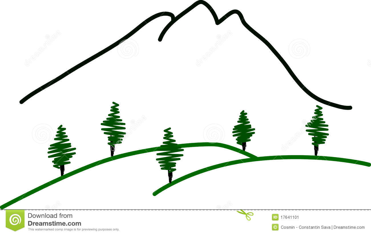 Abstract Mountain Landscape Stock Image   Image  17641101