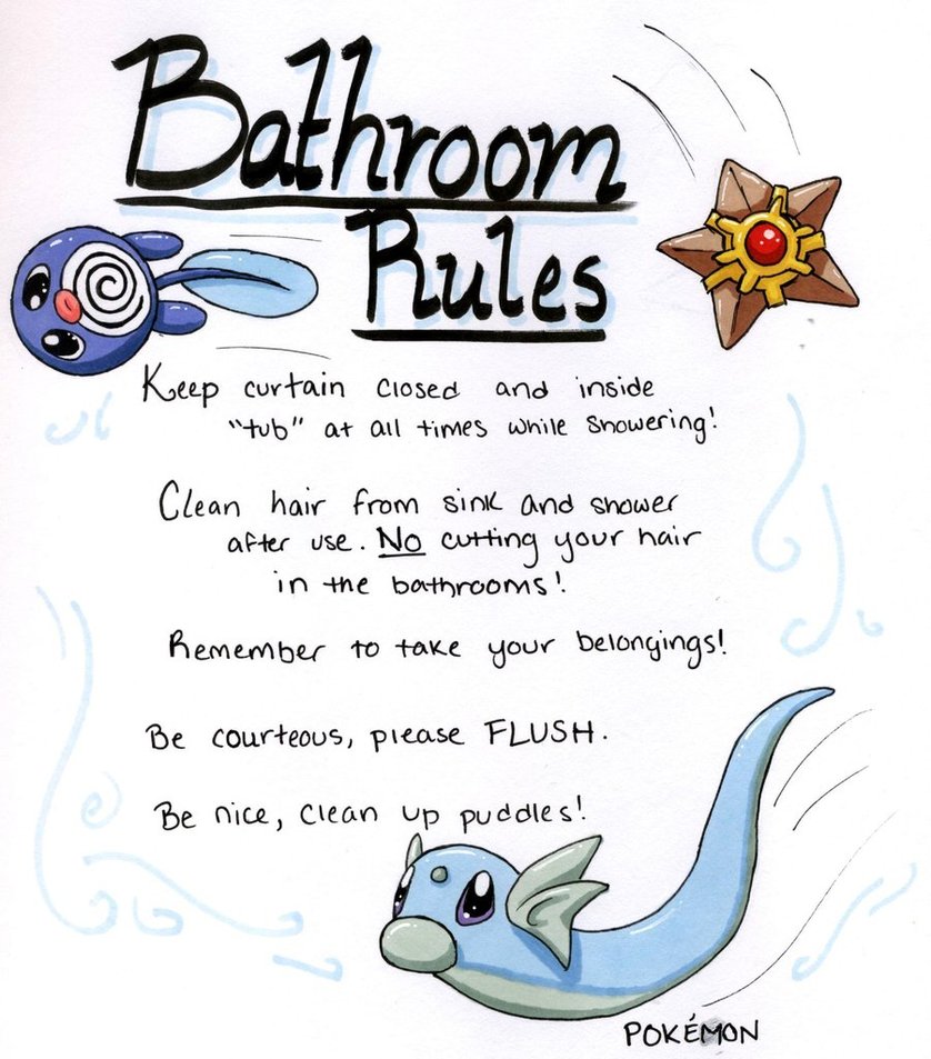 Bathroom Rules By Katwynn On Deviantart