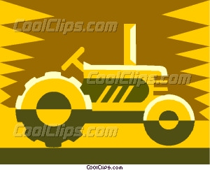 Tractor Design Vector Clip Art