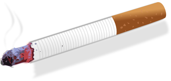 Free Burning Cigarette Clip Art