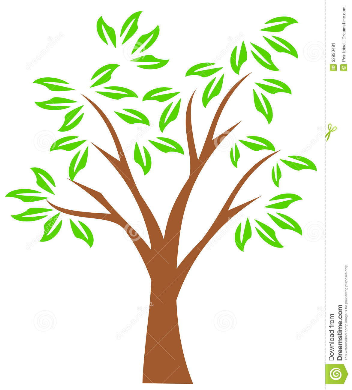 Clip Art Family Tree Outline Summer Tree Clipart Spring Tree Clipart
