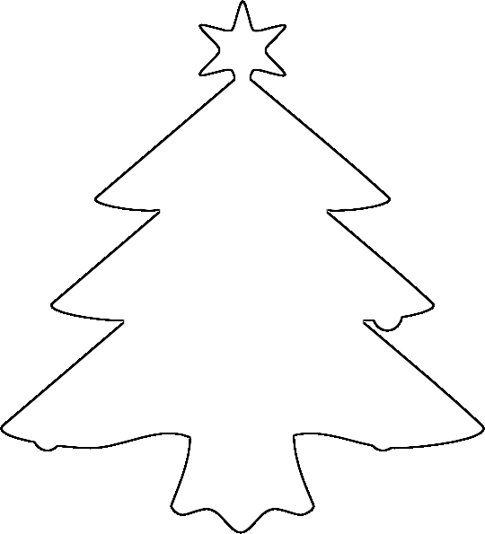 Clipart Christmas Tree Outline   Clipart Panda   Free Clipart Images