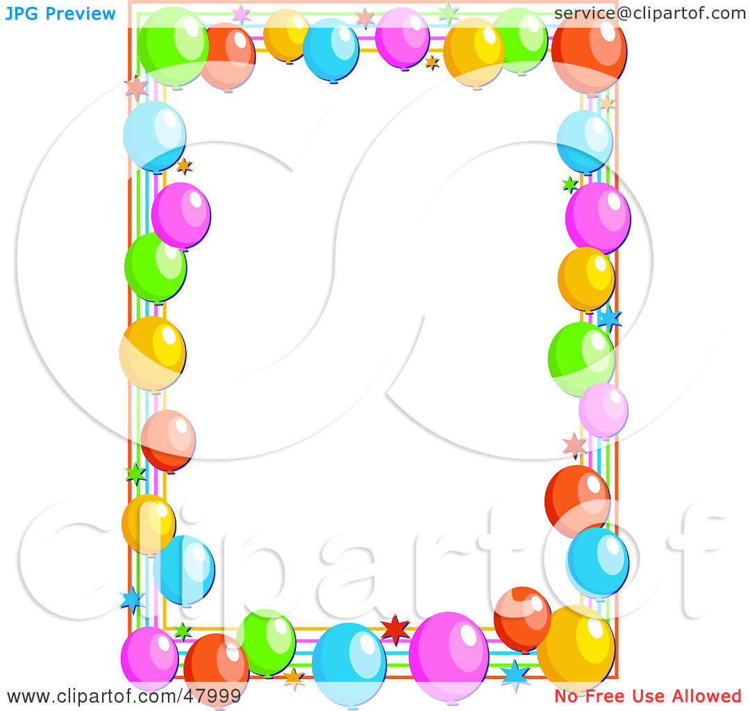 Clipart Party Balloon Border Car Pictures