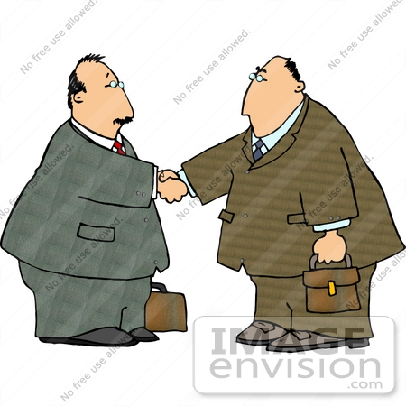 Free Business Clipart Of Two Middle Aged Caucasian Business Men