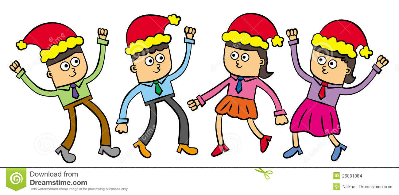 Office Party Clipart Office Christmas Party Stock