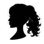 Beautiful Woman Silhouette Woman Silhouette Fashion Style Isolated On