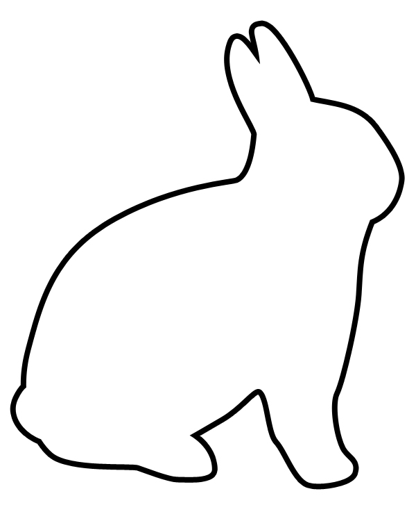 10 Easter Bunny Rabbit Template Free Cliparts That You Can Download To